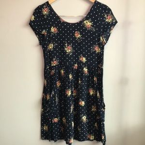 {Band of Gypsies} Floral Dotted Dress